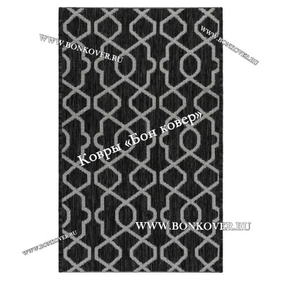 Безворсовый ковер дизайн 89 черный